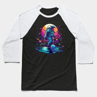 astronaut exploring galaxy Baseball T-Shirt